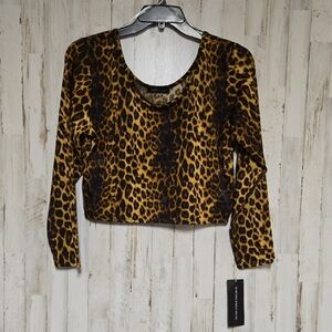 New with tag Leopard Print Crop Top